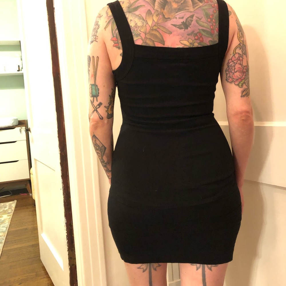 UO Silence + Noise Black Bandage Dress Sz SM